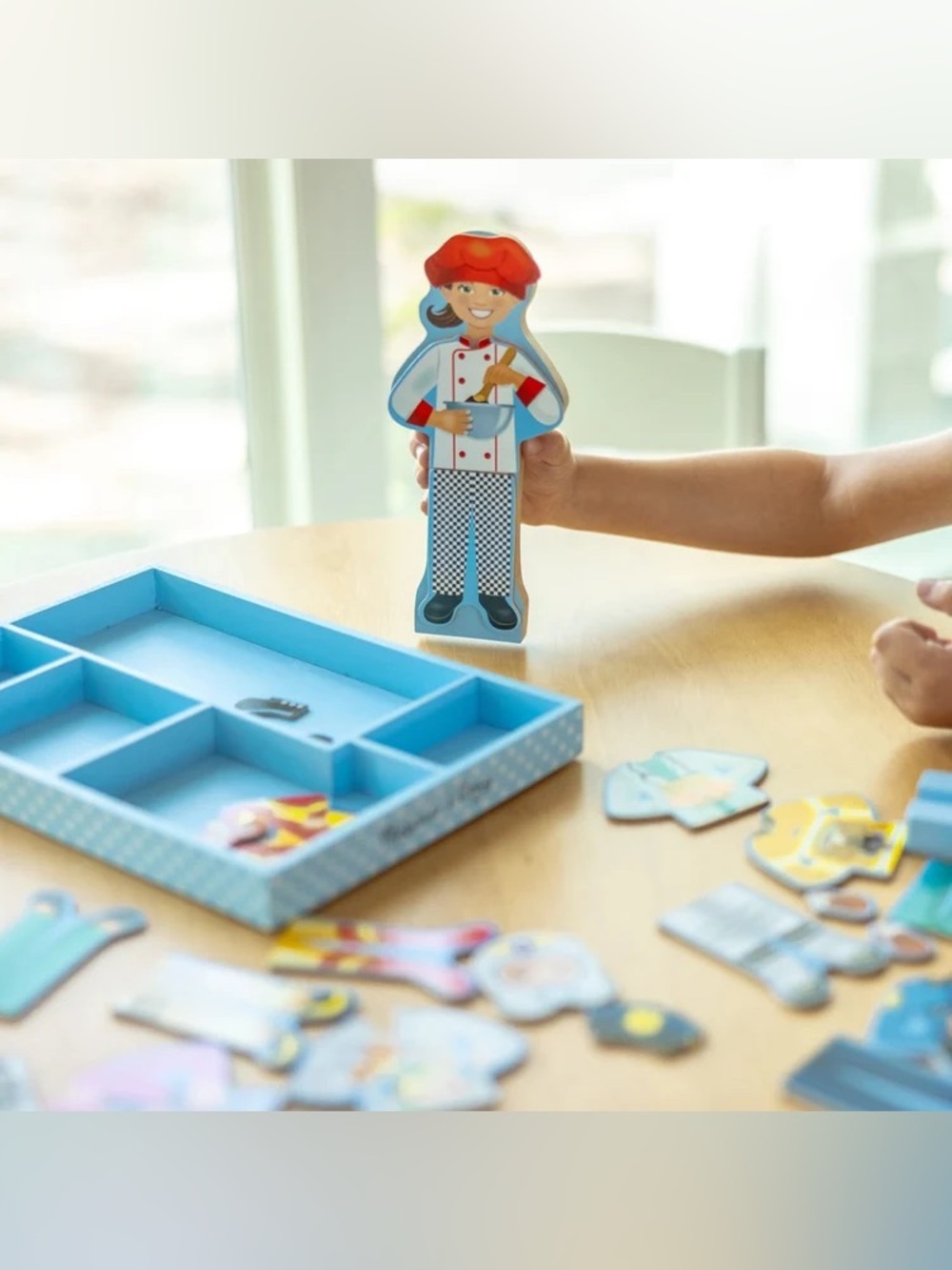 Melissa & Doug Magnetic Wooden Dress-Up Julia Doll Play Set
